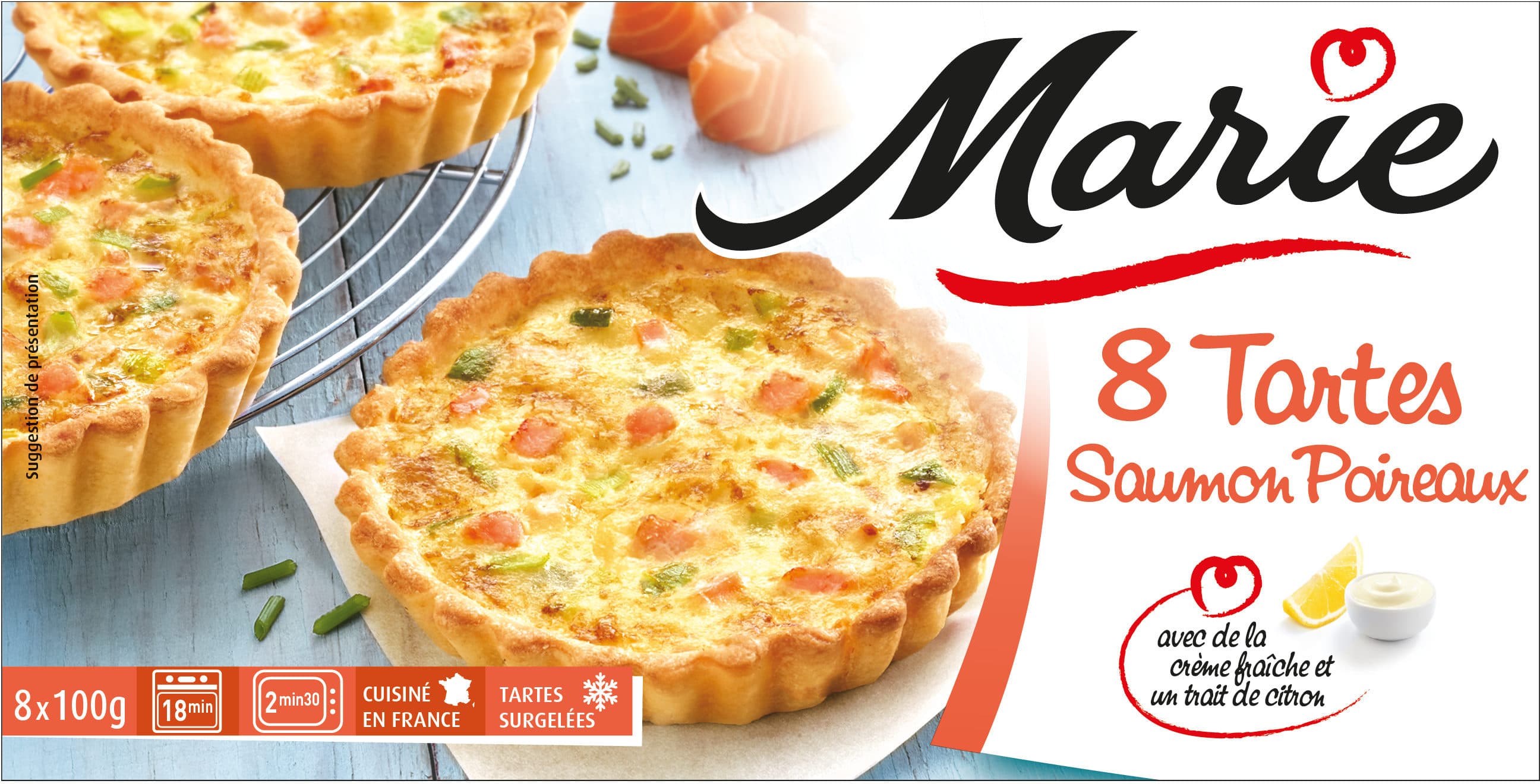 Marie 8 Tartes Saumon Poireaux packshot