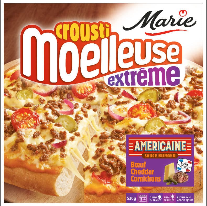 Marie Crousti Moelleuse extrême Américaine sauce burger packshot