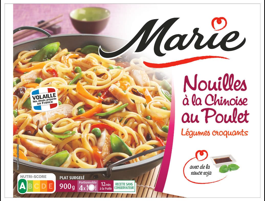 Marie Nouilles à la Chinoise au Poulet, légumes croquants packshot
