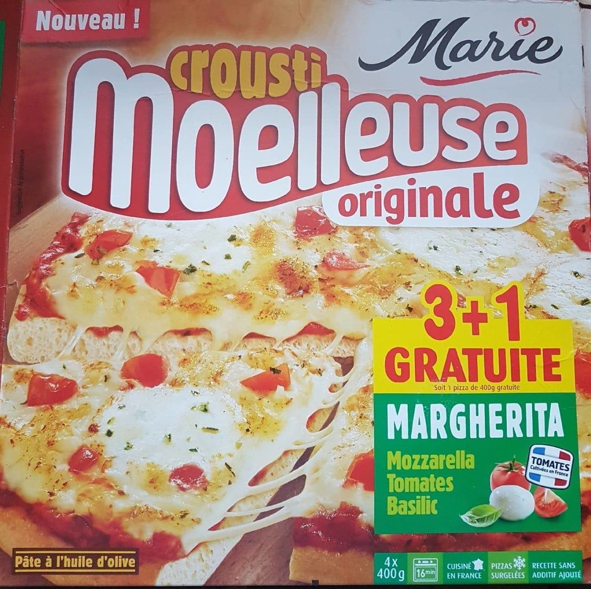 Marie Pizza Croustimoelleuse Margherita packshot