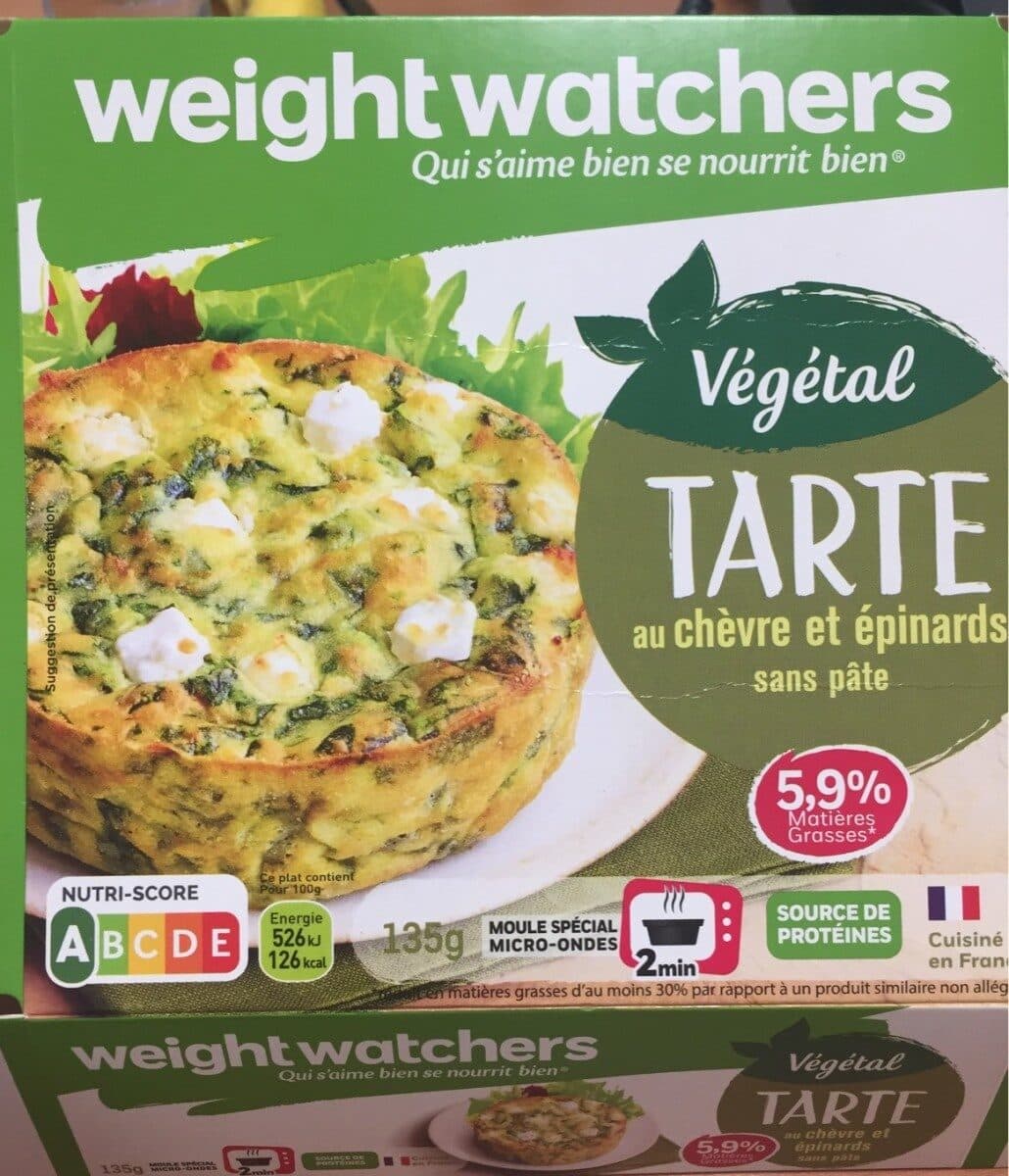 Weight Watchers Tarte au chèvre et épinards, sans pâte packshot
