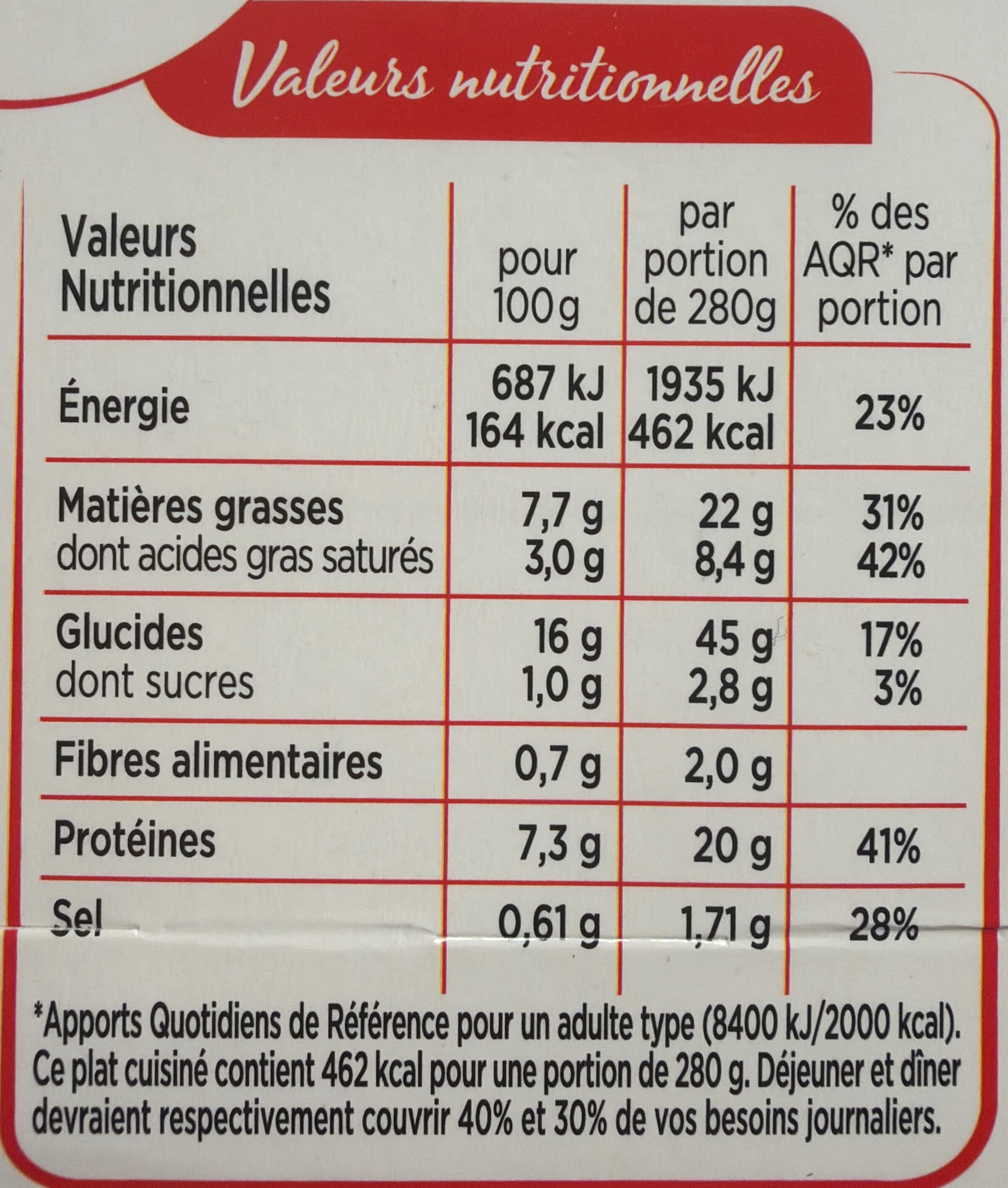 Marie Coquillettes au Jambon et au Fromage packshot