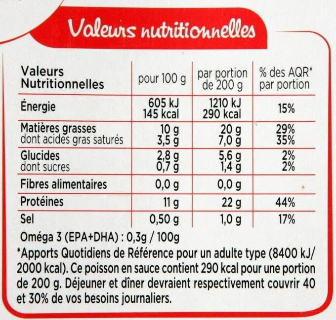 Marie Saumon Atlantique à l'oseille - crème fraiche & oignons packshot