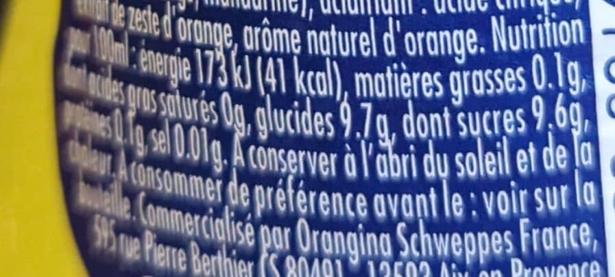 Orangina Orangina packshot