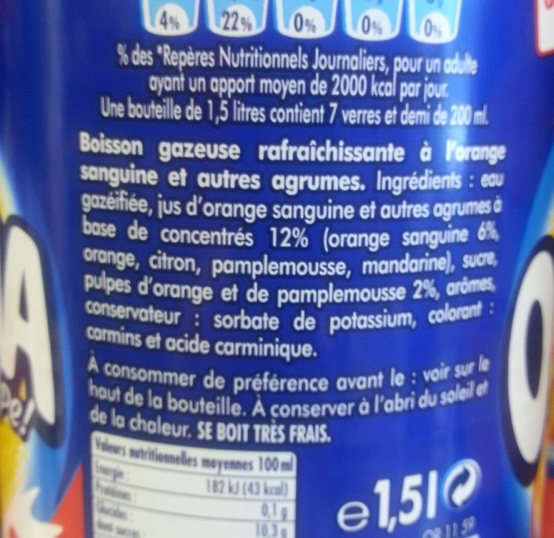 Orangina Orangina rouge packshot