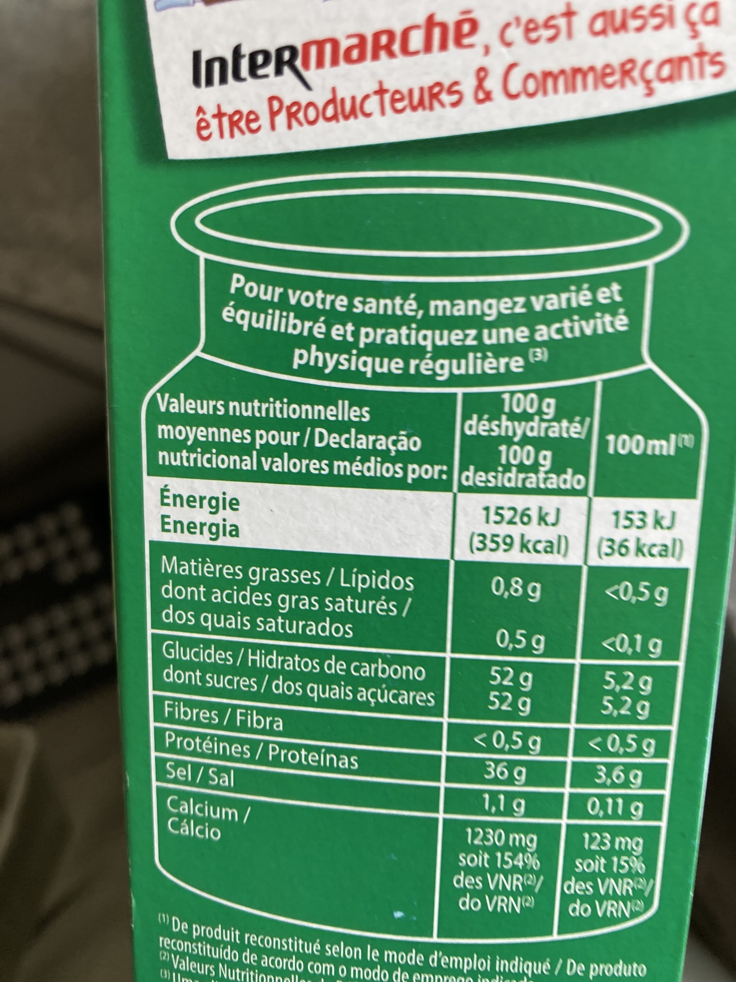 Pâturages Lait écrémé en poudre packshot