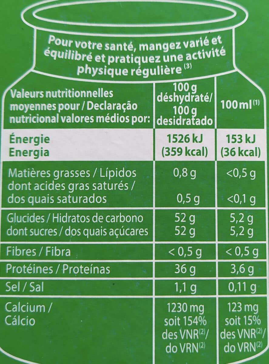 Pâturages Lait écrémé en poudre packshot