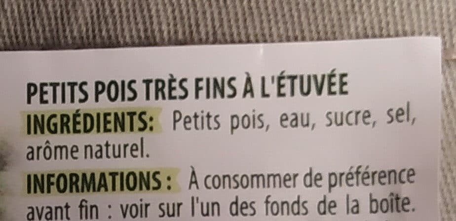 Saint eloi Petits pois très fins - 1/2 packshot