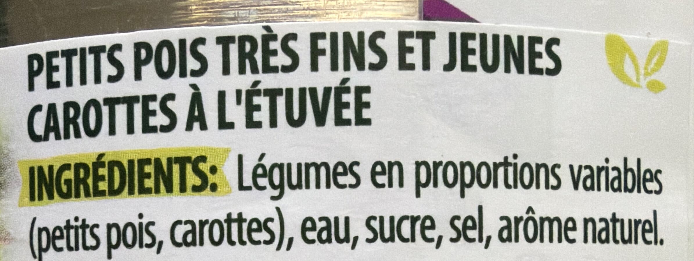 Saint Eloi Petits pois et jeunes carottes - Très fins packshot
