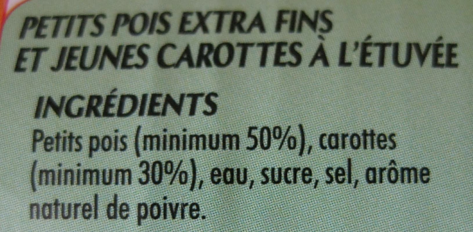 Saint Éloi Petits pois extra fins carottes - 1/2 265g packshot