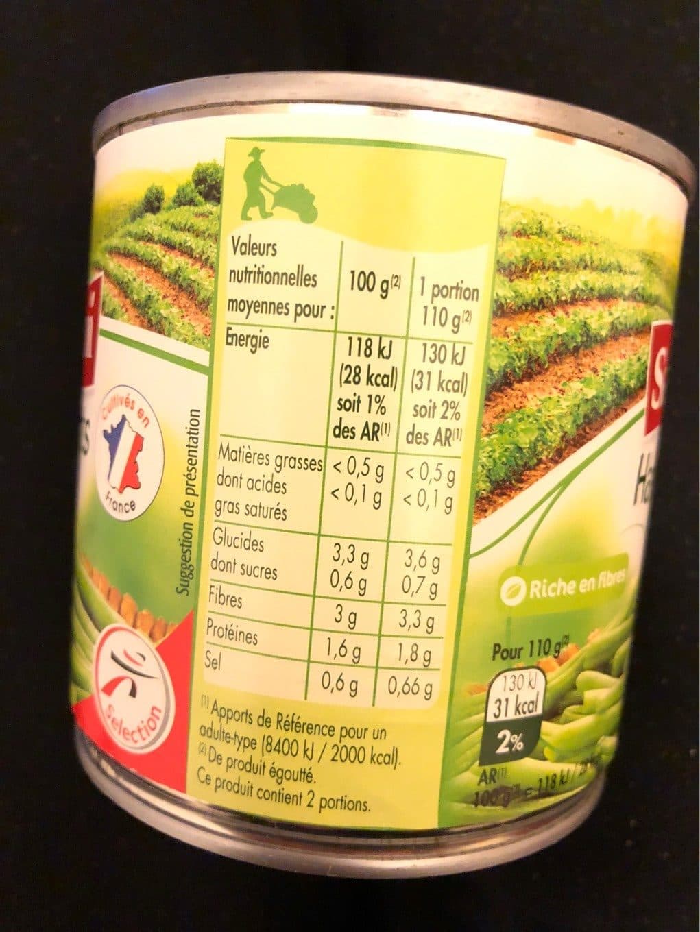 Intermarché Haricots verts très fins - 1/2 packshot