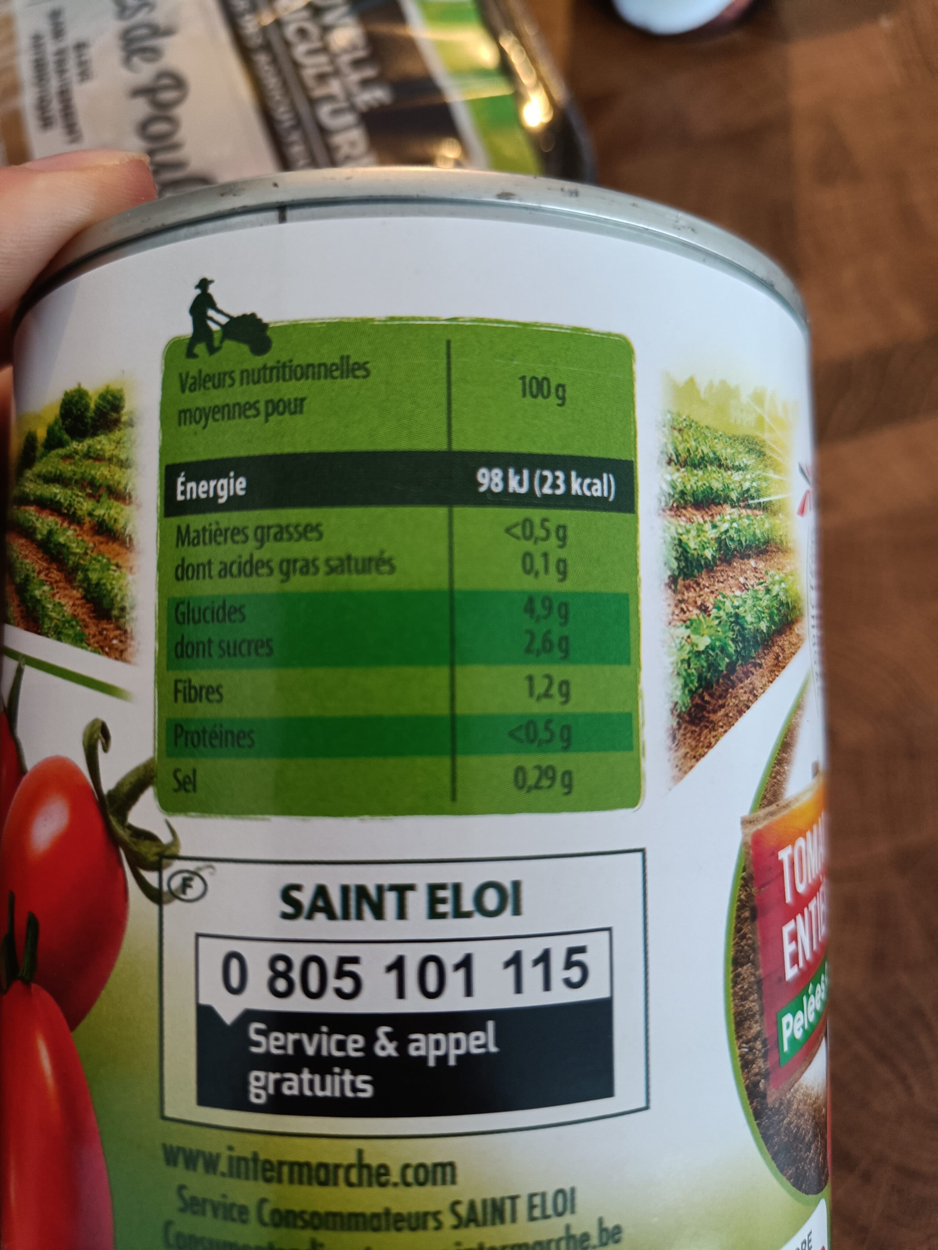 Saint eloi Tomate entiere pelee 4/4 packshot