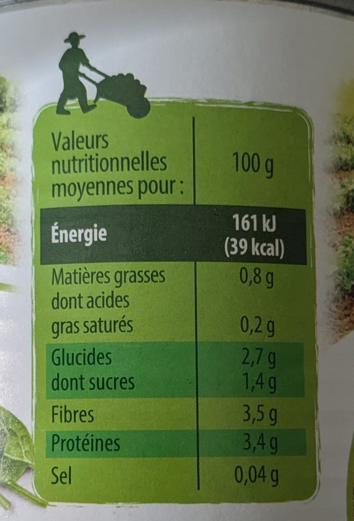 Saint Eloi Epinards hachés - 4/4 packshot