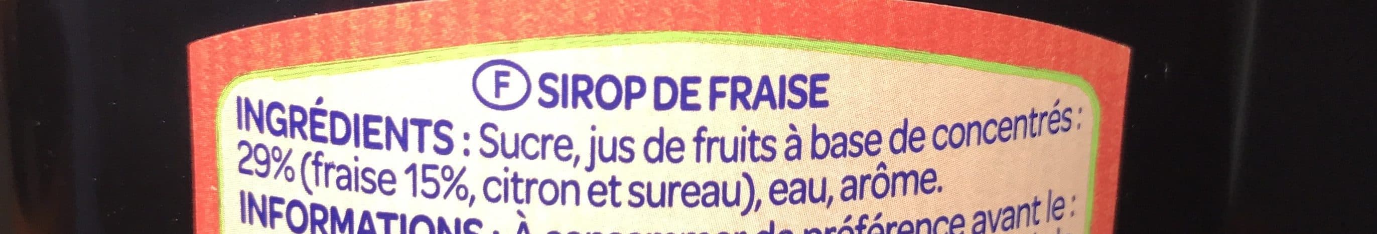 Paquito Paquito sirop Fraise packshot