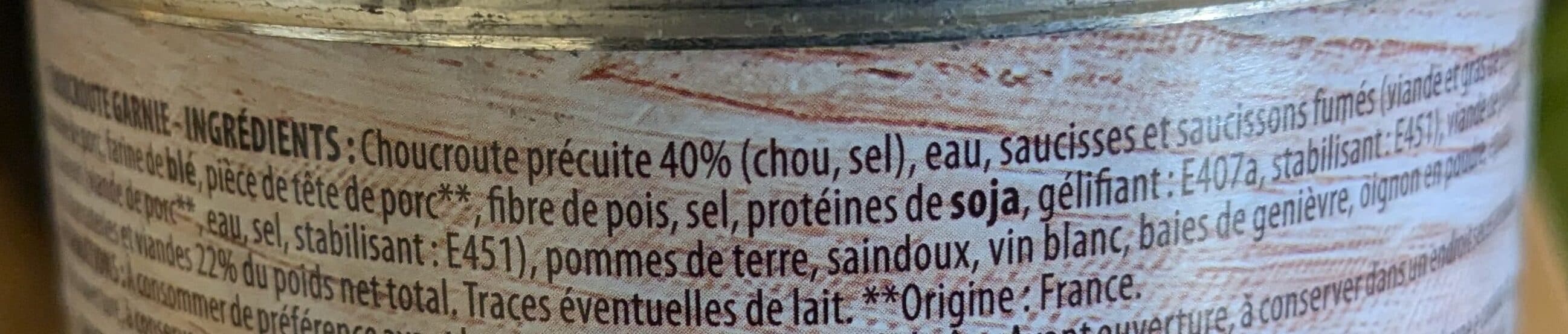 Monique Ranou Choucroute garnie 800g packshot