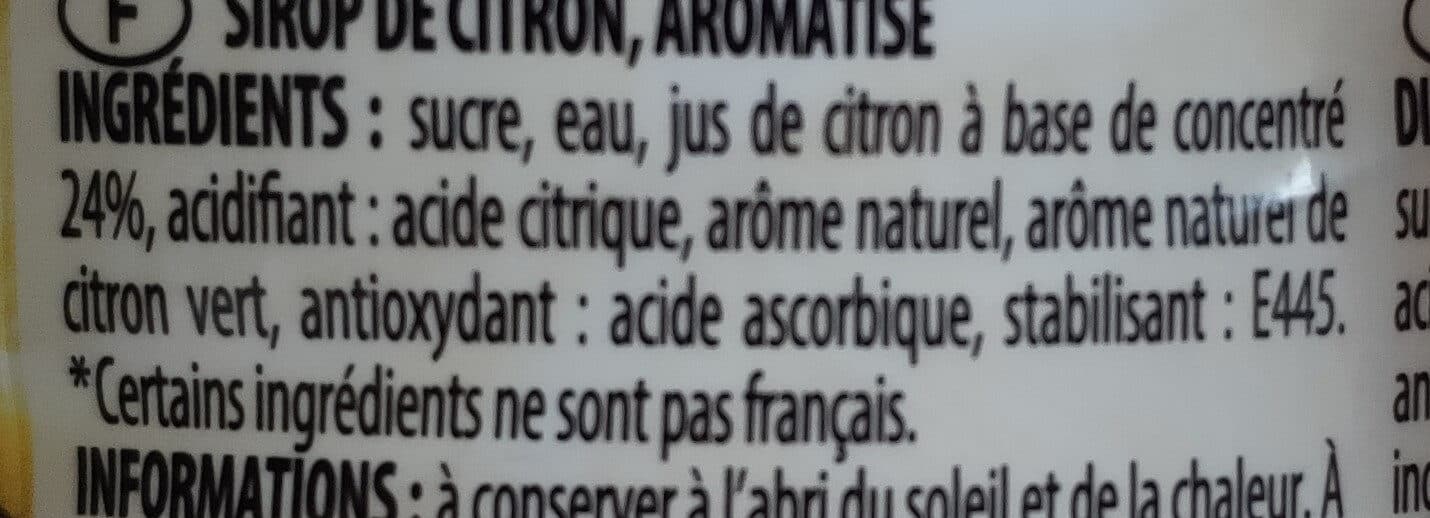 Paquito Sirop Citron bidon 75cl packshot