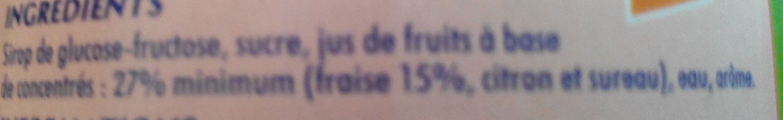 Paquito Sirop fraise packshot