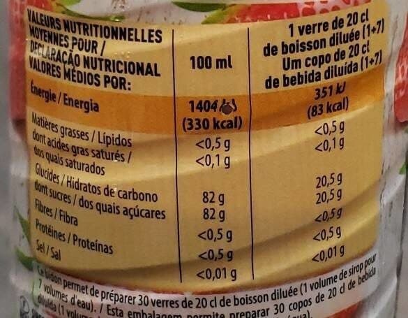 Paquito Sirop fraise packshot