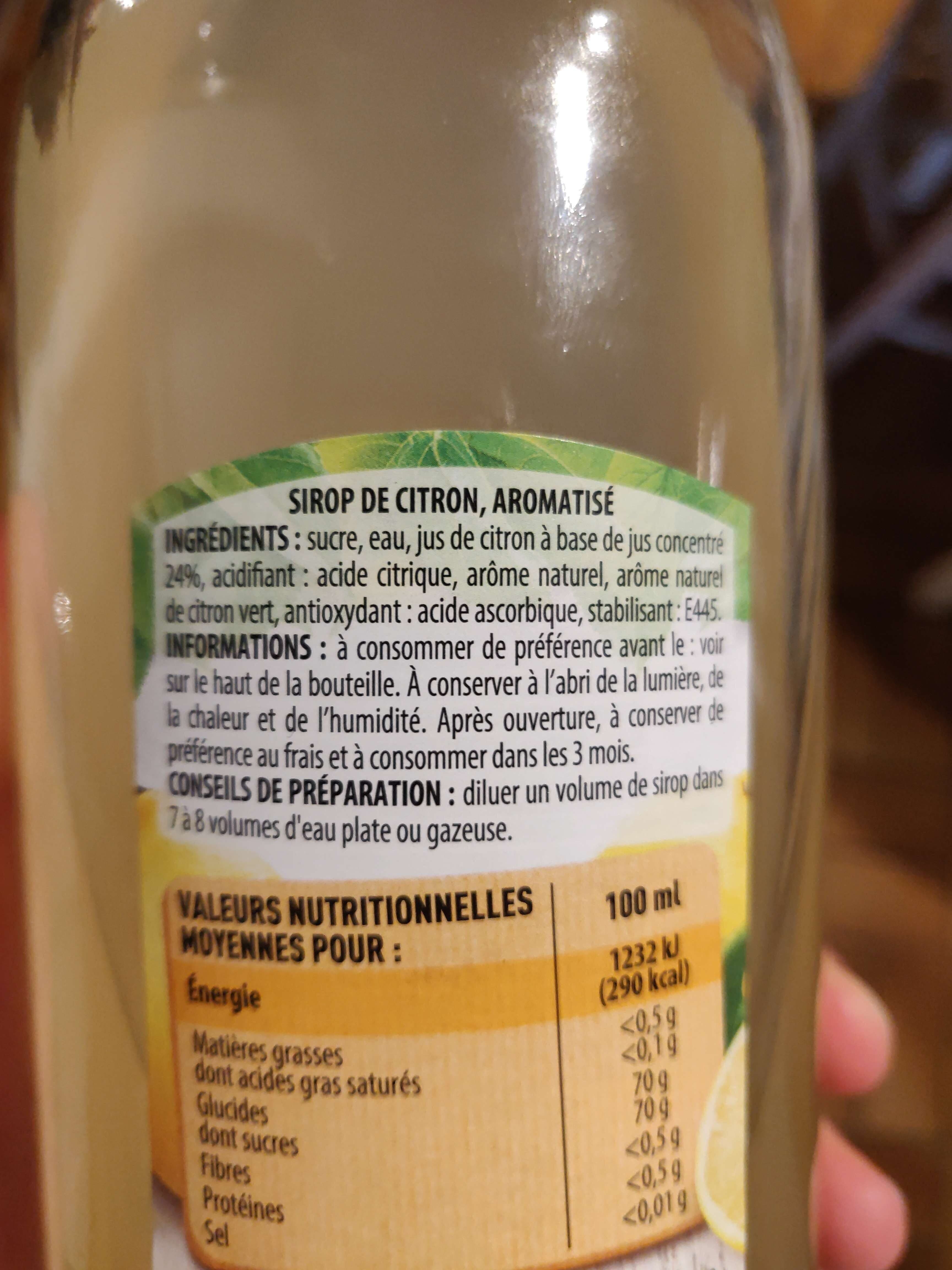 Paquito Paquito Sirop Citron Blle packshot