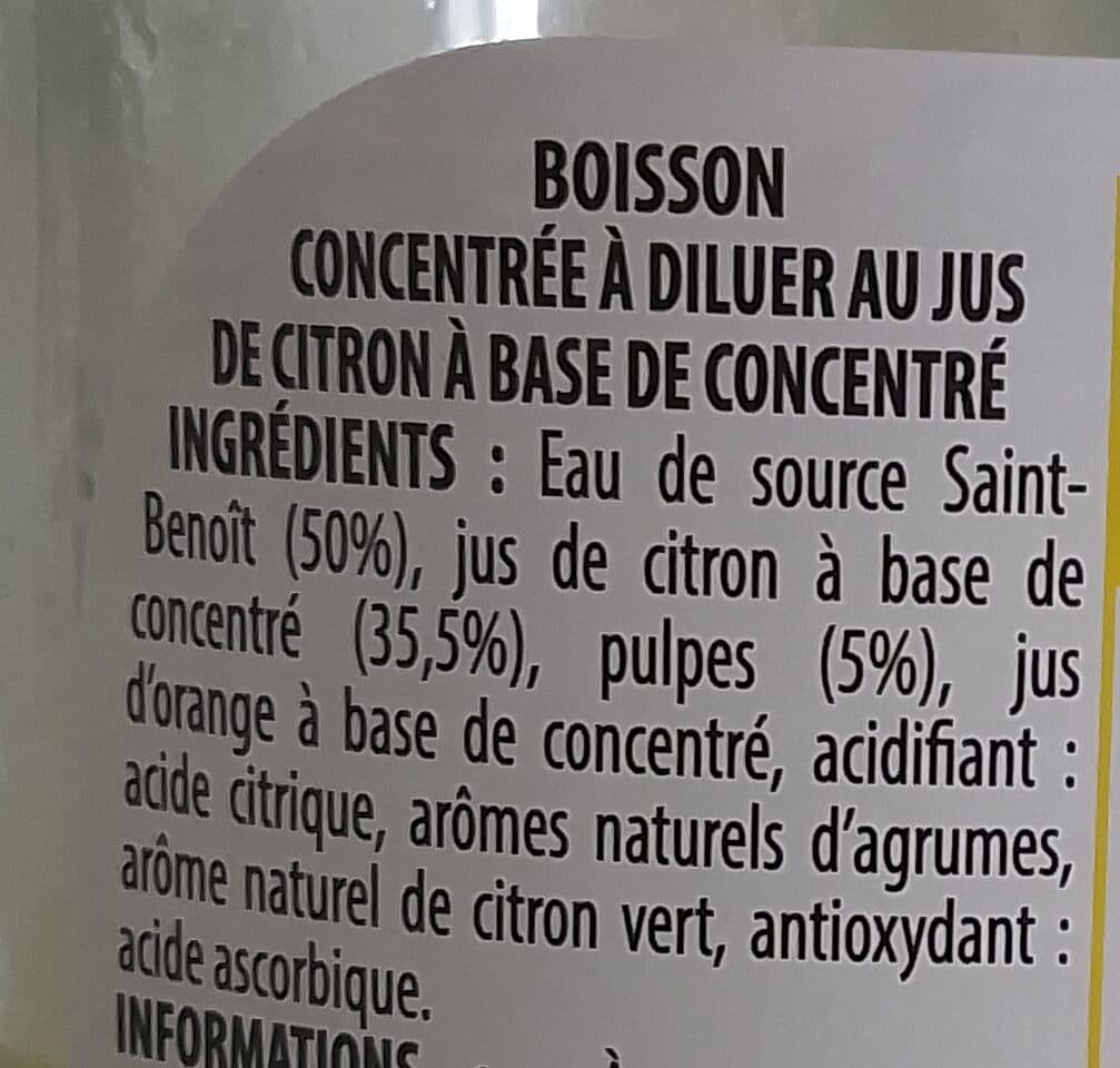Antartic Jus de citron packshot