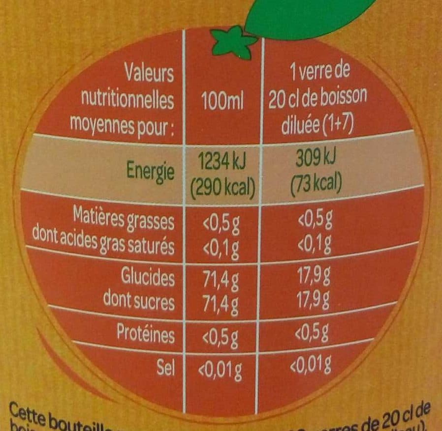 Paquito Sirop Orange bt verre 1L packshot