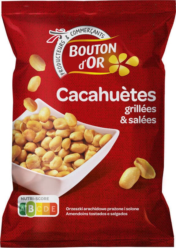 Bouton d'or Cacahuètes grillées et salées packshot