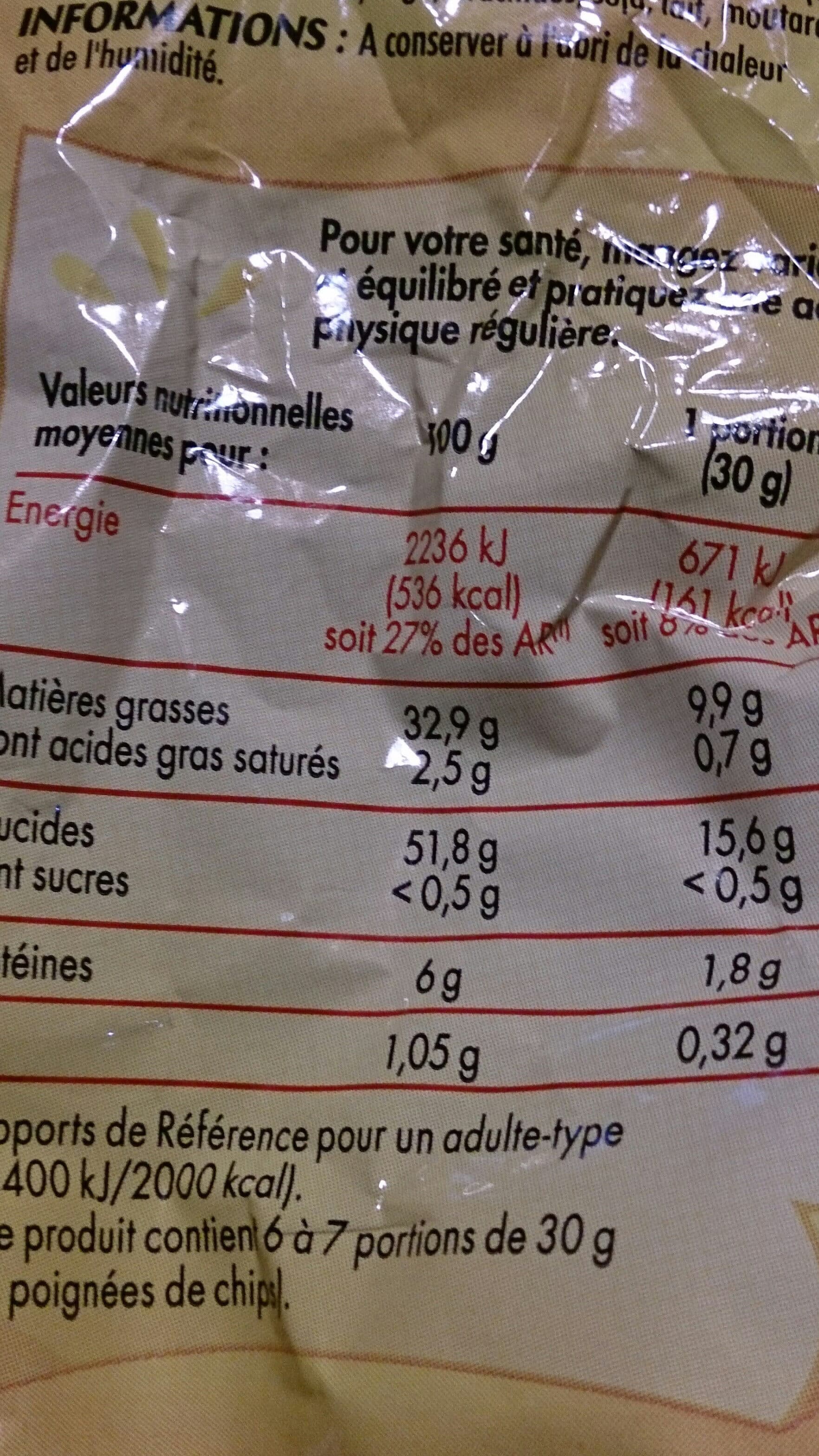 Bouton d'or Chips nature packshot