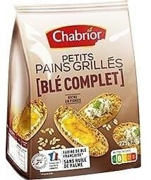 Chabrior Petits pains grillés au blé complet packshot
