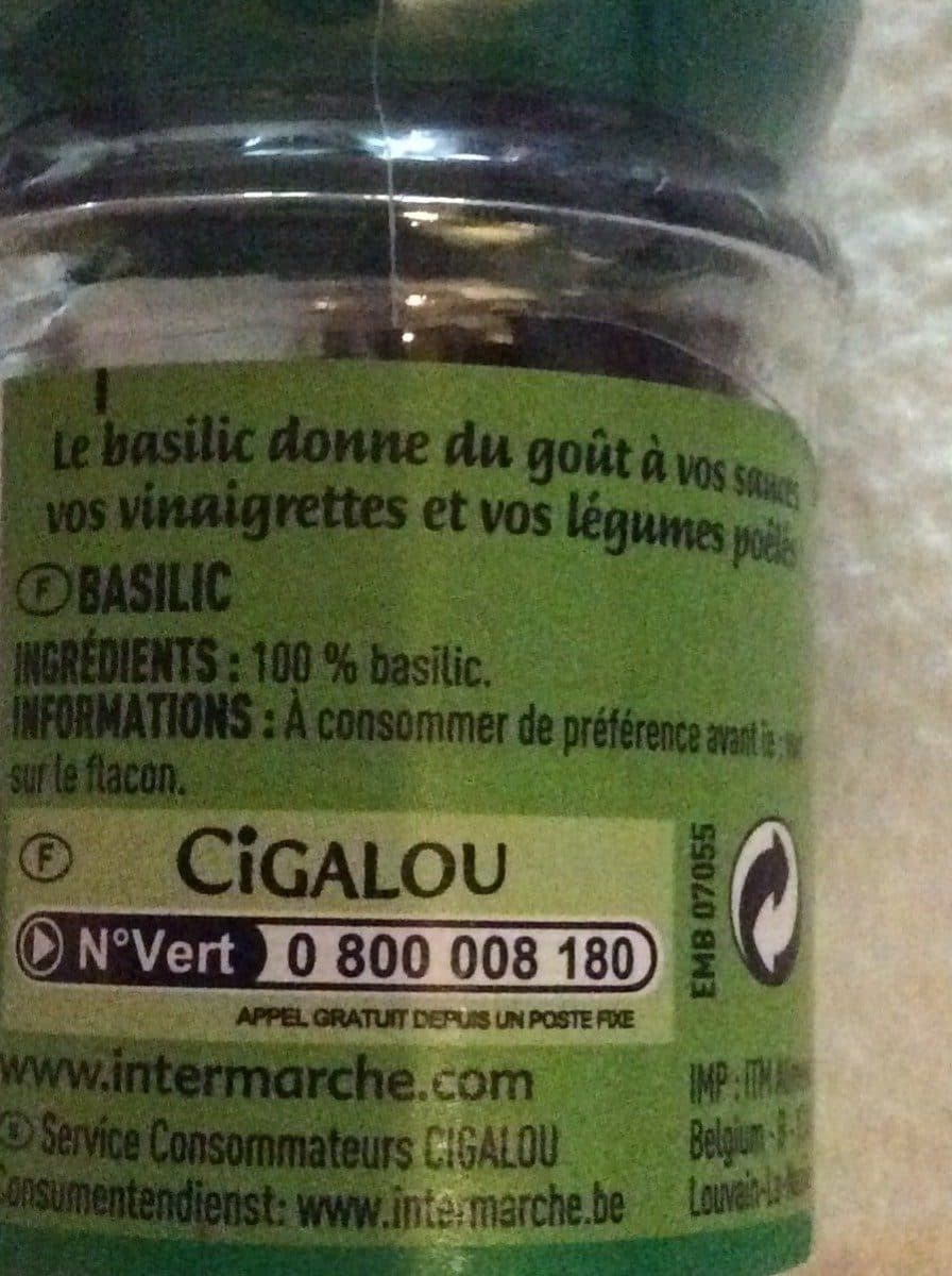 Cigalou Basilic packshot
