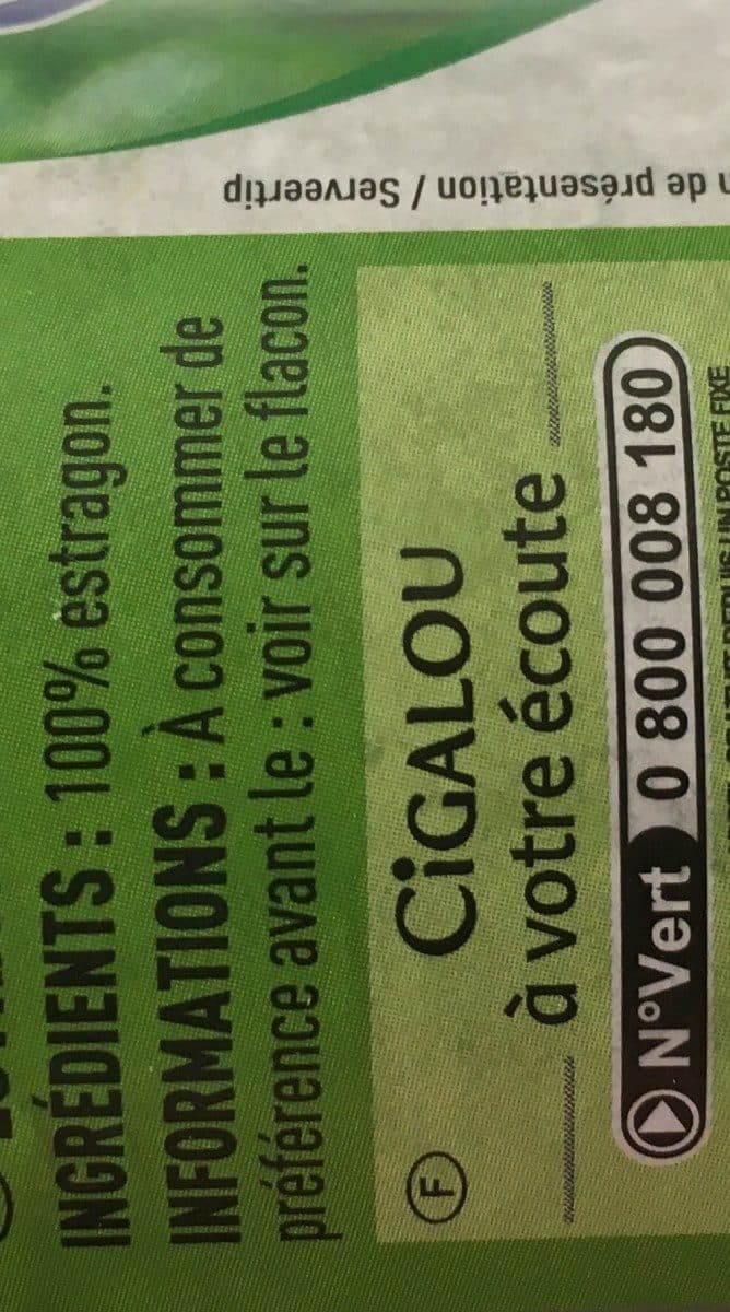 Cigalou Estragon 14 g packshot