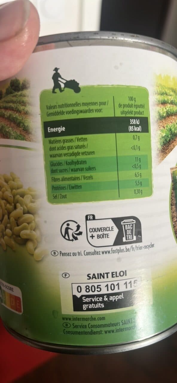 Saint Eloi Flageolets verts extra fins - 4/4 530g packshot