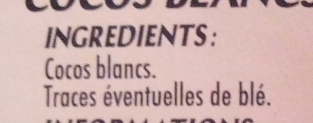 Saint eloi Cocos blancs packshot