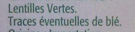 Intermarché Lentilles vertes packshot