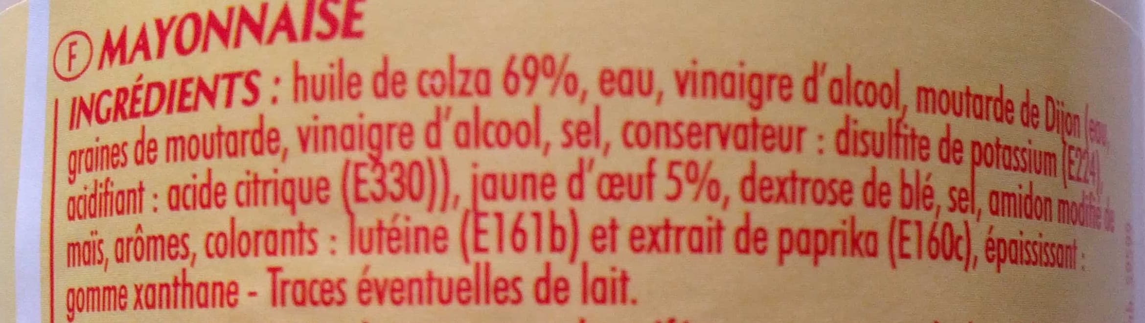 Bouton d'or Mayonnaise 235g bocal verre BO packshot