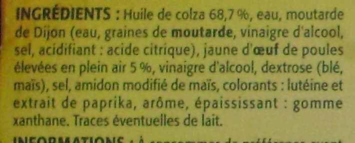 Bouton d'or Mayonnaise 175g (Tube) packshot