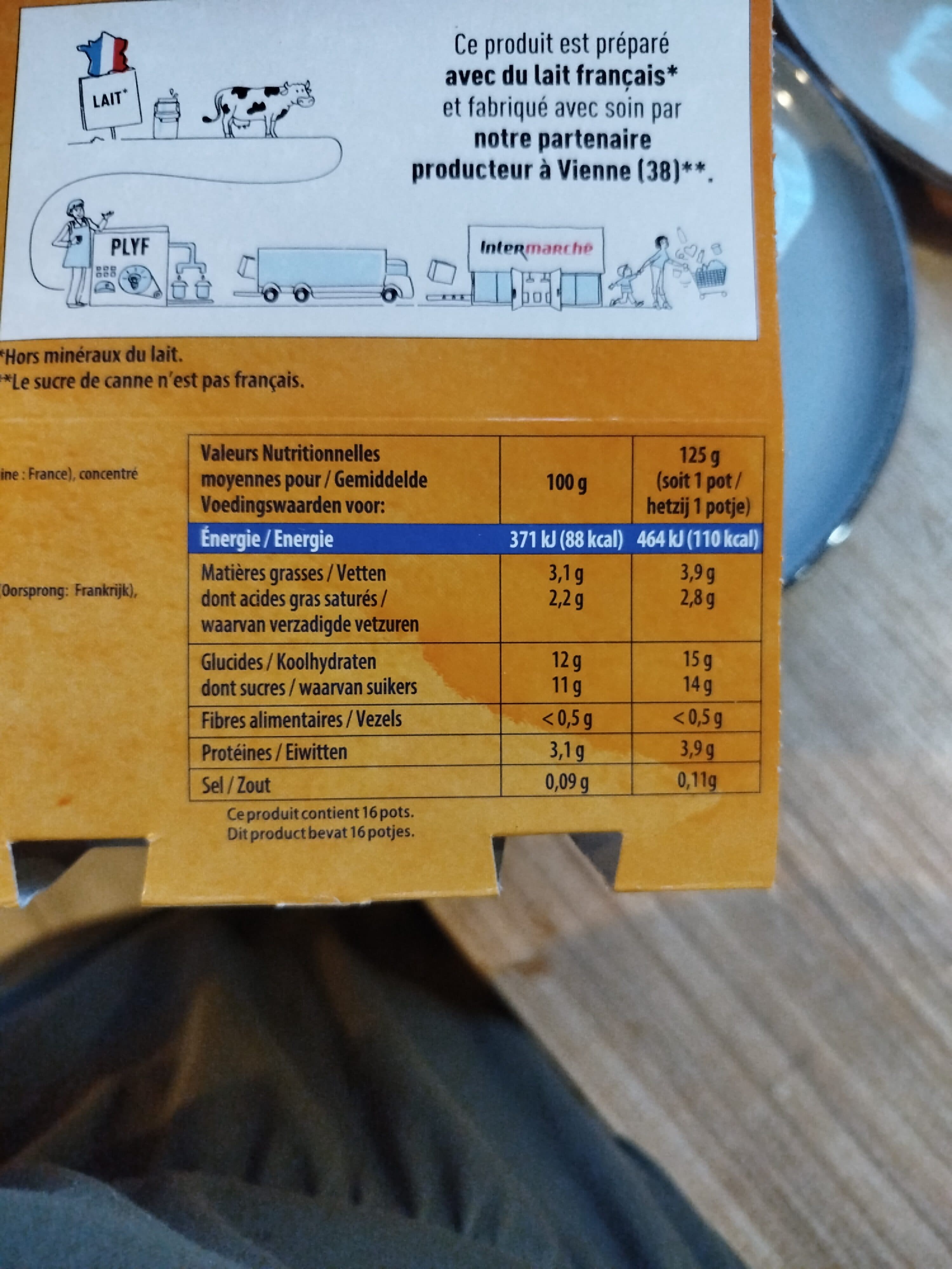 Paturages Yaourt sucré au sucre de canne packshot