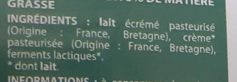 Pâturages Fromage blanc 8% de matière grasse packshot