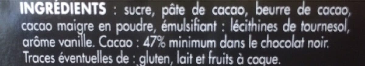 Open Food Facts Chocolat noir superieur packshot