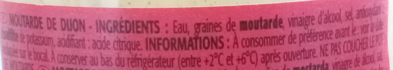Bouton d'or Moutarde de Dijon 370 gr packshot