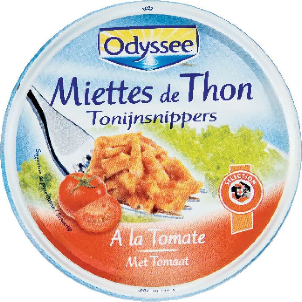 Odyssée Miettes de thon à la tomate packshot