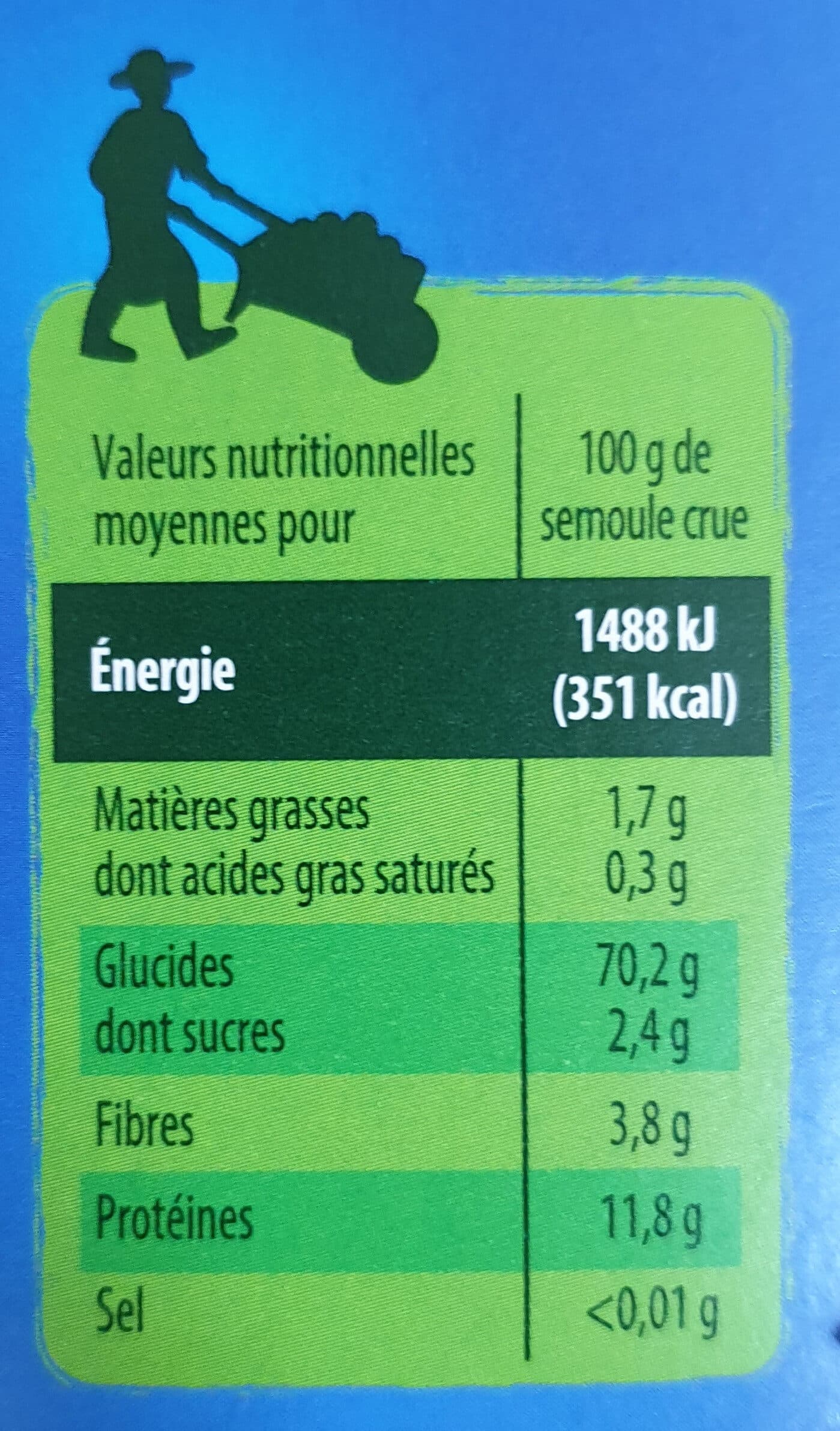 Les Mousquetaires Couscous Grain Moyen packshot