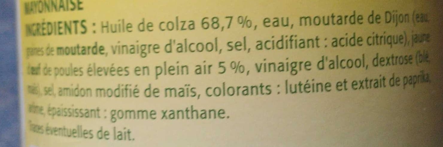 Bouton d'or Mayonnaise 470g Bocal verre BO packshot