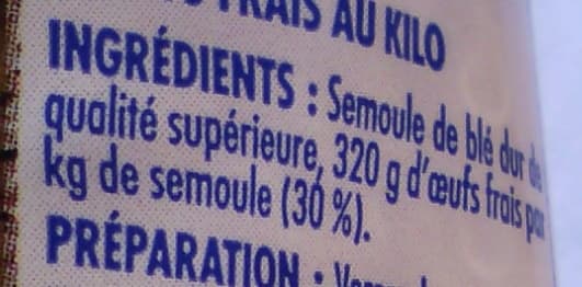Itineraire de nos regions COQUILLETTES 7 ŒUFS FRAIS-250g packshot