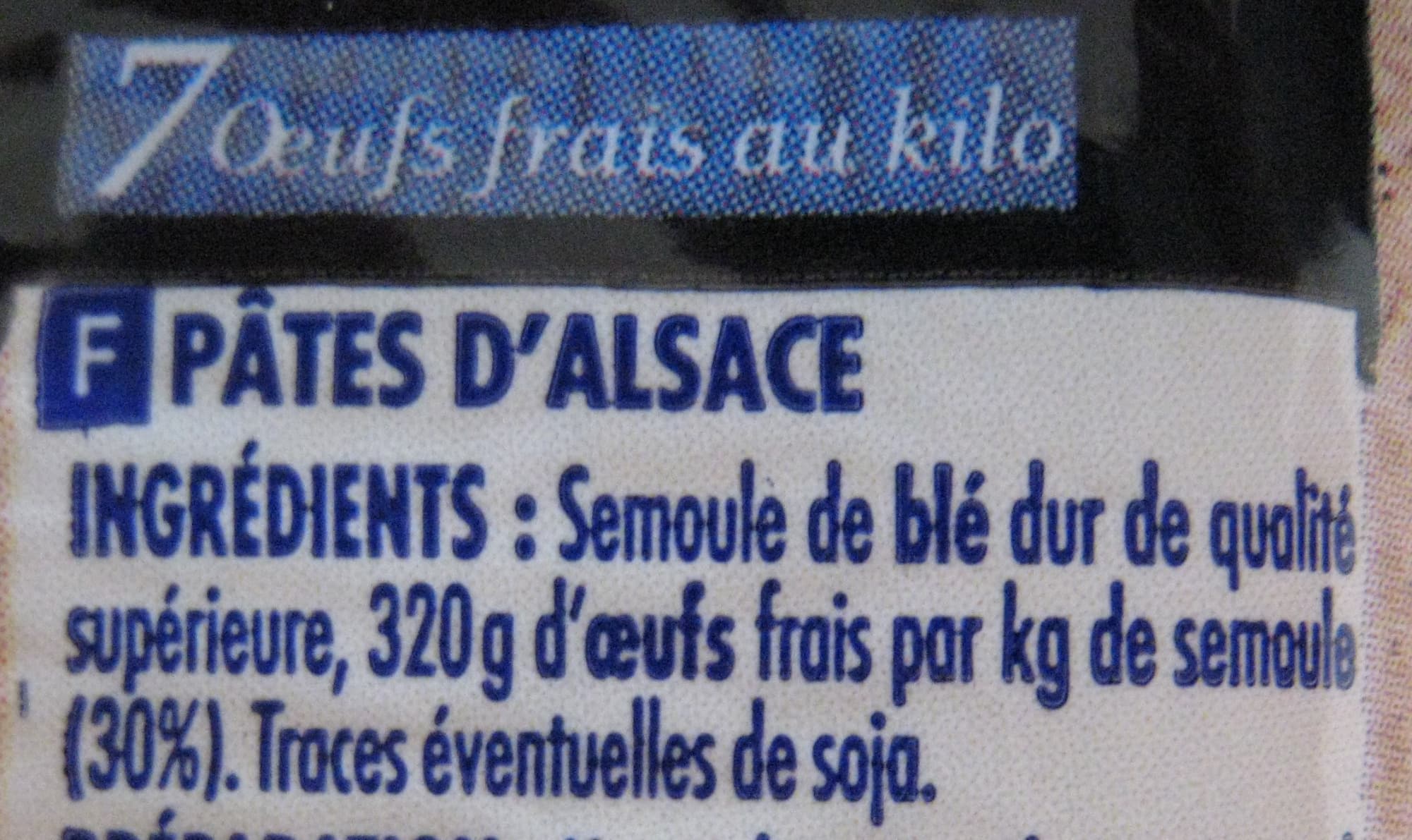 Itineraire de nos regions Spaghetti d'Alsace packshot