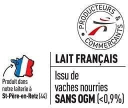 Les Mousquetaires Lait uht entier bq 1l packshot