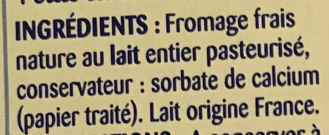 Intermarché Petits suisses nature 9,2% 6x60g packshot