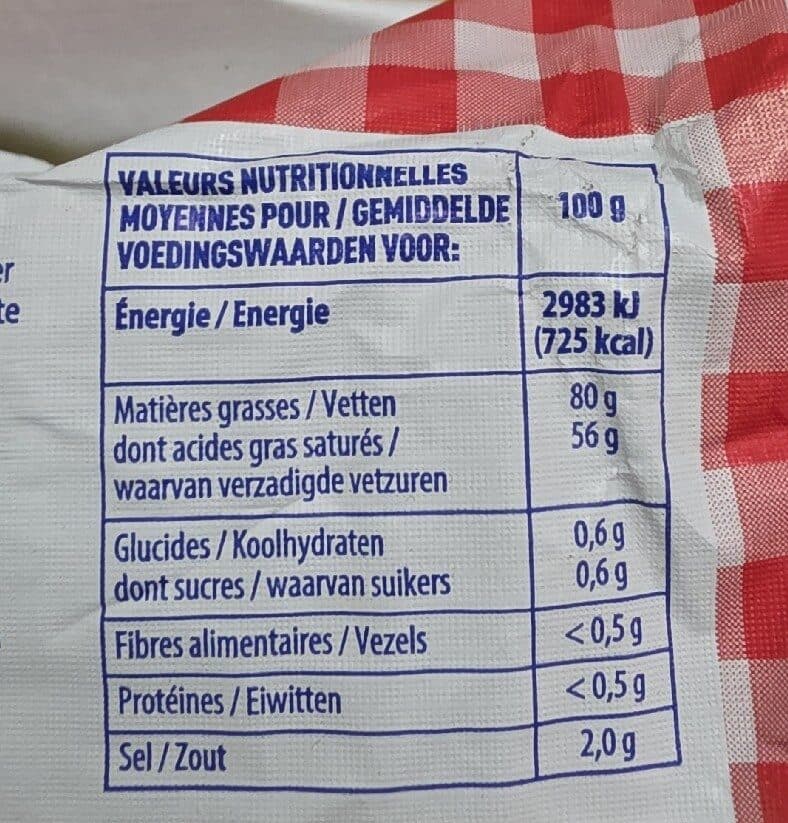 Intermarché BEURRE 1/2 SEL MOULE 500g origine France packshot