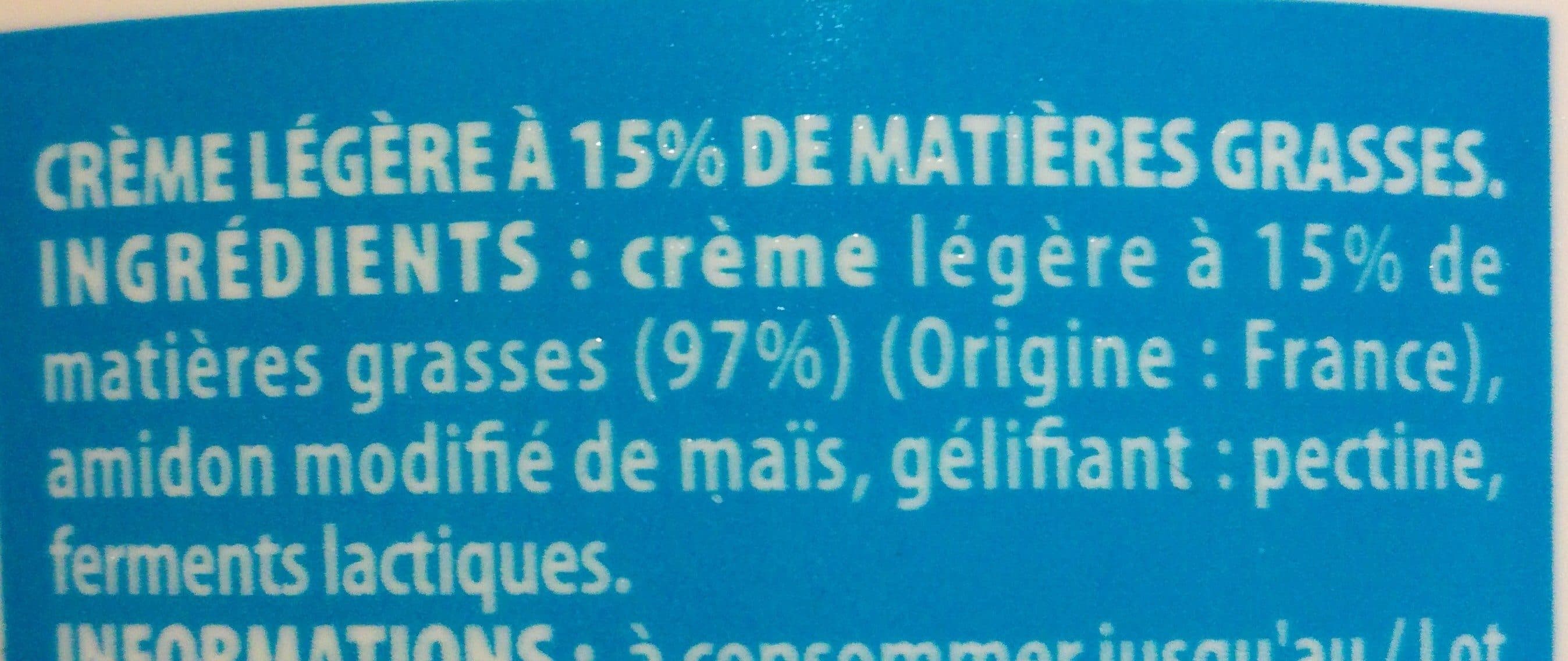Intermarché Crème fraîche épaisse légère Pâturages packshot