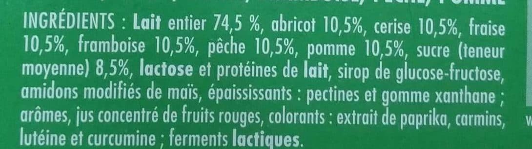 Pâturages YAOURT AUX FRUITS 12X125G - Frutimax packshot