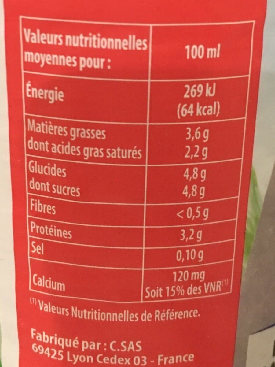 Intermarché Lait frais entier bt 1l packshot